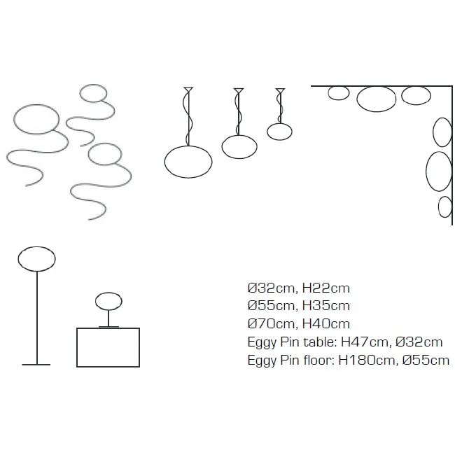 Eggy Pop Up Plafondlamp/Wandlamp Kleine Ø32 - CPH Lighting - Koop Online - Afbeelding 3