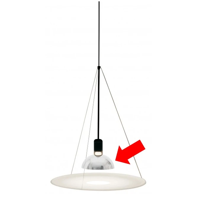 Chroom Reflector Voor Frisbin Hanglamp - Flos - Koop Online - Afbeelding 2