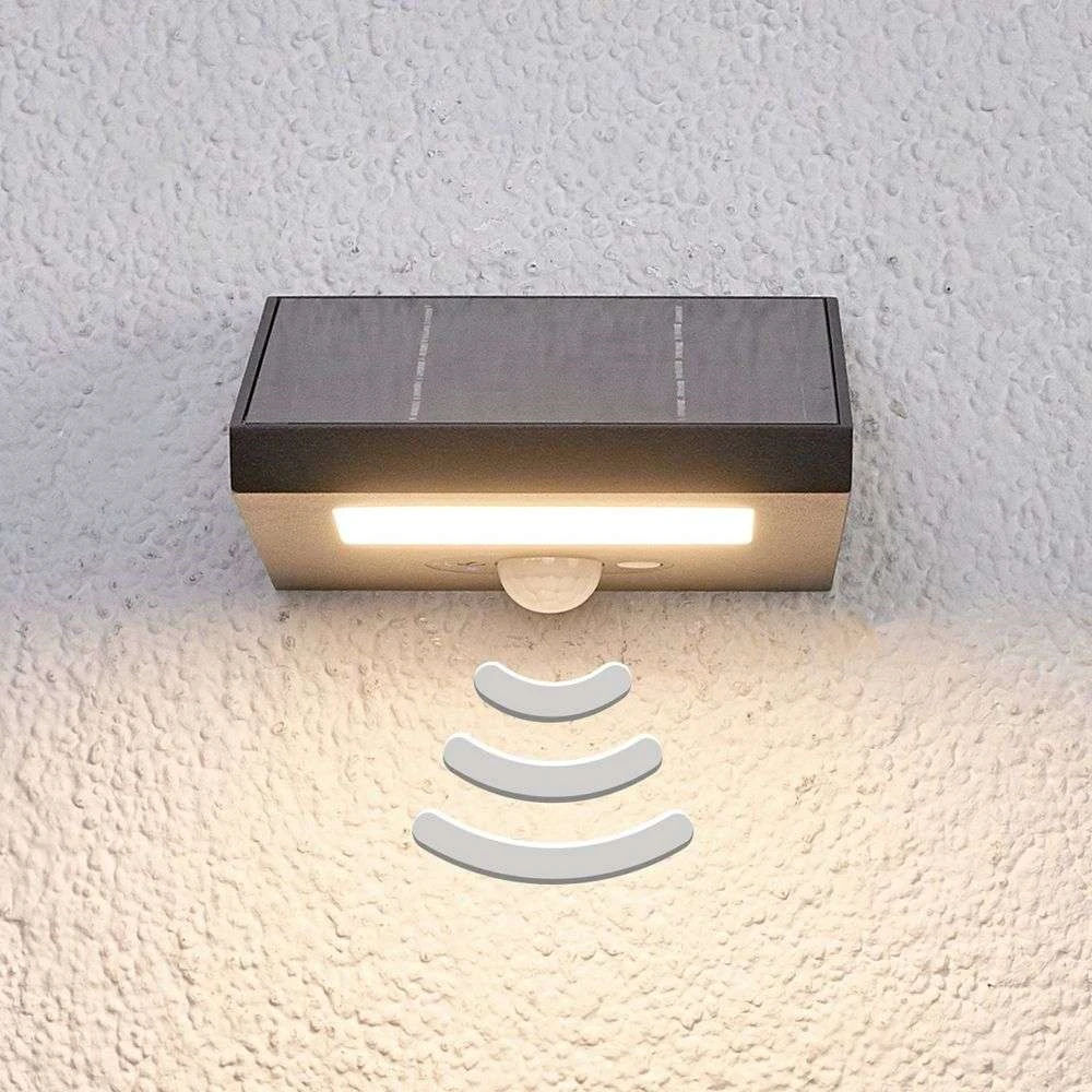 Felin Solar Cell Lamp W/sensor Graphite - Lucande - Koop Online - Afbeelding 3