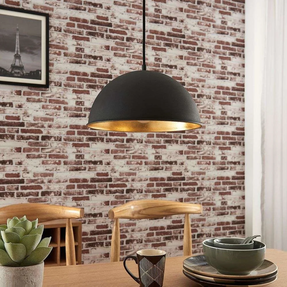 Leya Hanglamp Black/Gold - Lindby - Koop Online - Afbeelding 2