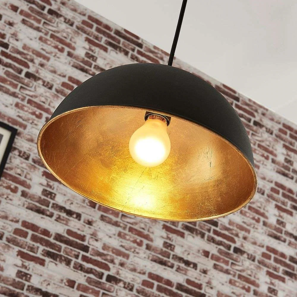 Leya Hanglamp Black/Gold - Lindby - Koop Online - Afbeelding 3