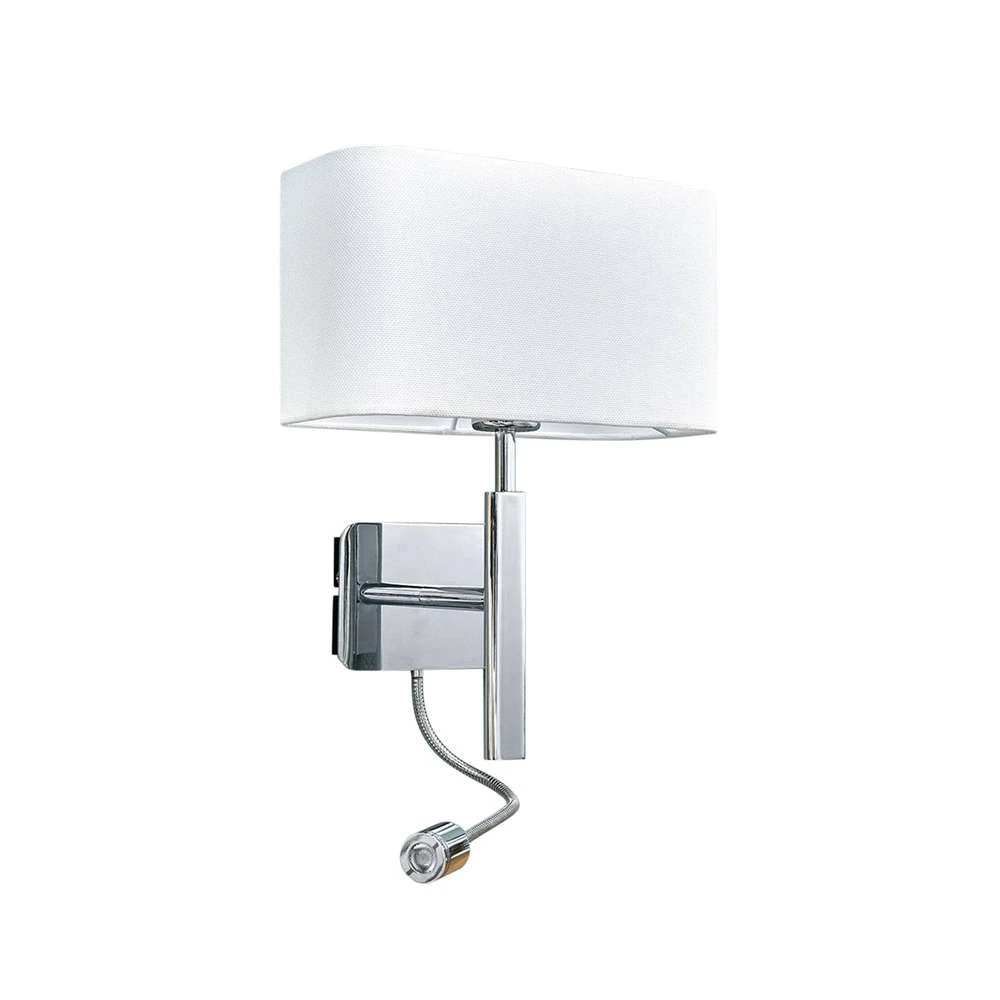 Jettka Wandlamp White/Chrome - Lucande - Koop Online