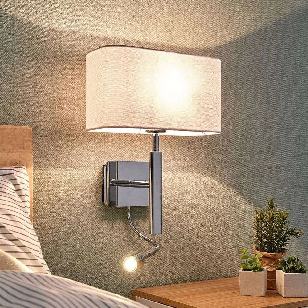 Jettka Wandlamp White/Chrome - Lucande - Koop Online - Afbeelding 6