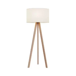 Makira Vloerlamp White/Oak - Lucande - Koop Online
