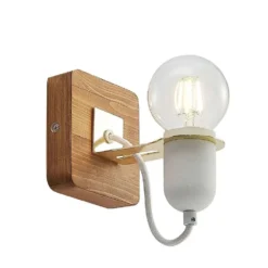 Becky Wandlamp White/Wood - Lucande - Koop Online
