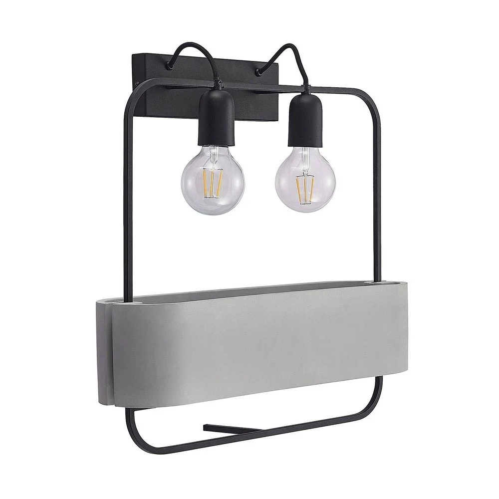 Teona Wandlamp Black/Grey - Lucande - Koop Online - Afbeelding 6