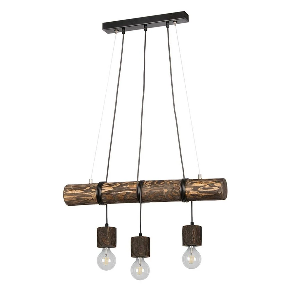 Terra 3 Hanglamp Dark Wood/Wood - Envostar - Koop Online - Afbeelding 4