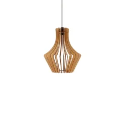 Floj Hanglamp Ø30 Black/Wood - Envostar - Koop Online