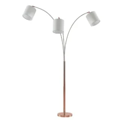 Nanika Vloerlamp Copper/White - Lindby - Koop Online