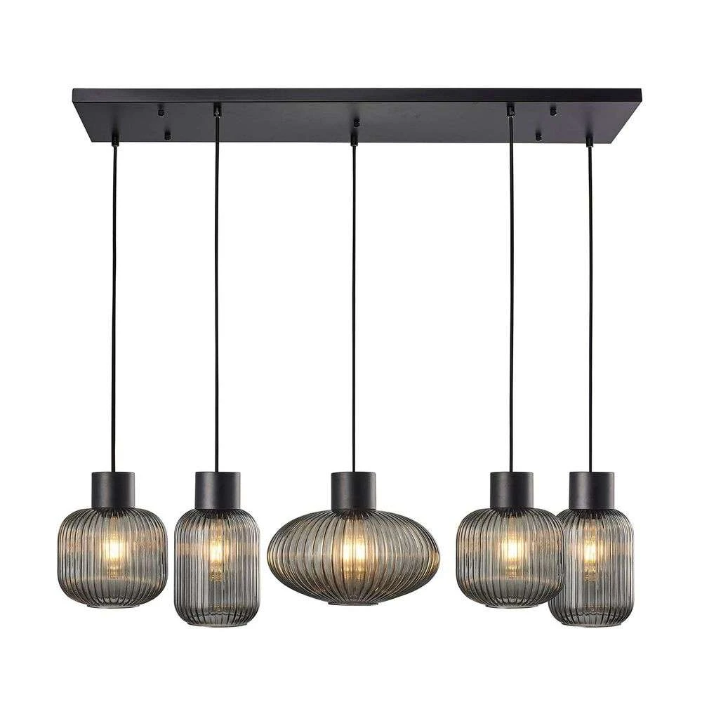 Lomeris 5 Hanglamp Smoke - Lucande - Koop Online - Afbeelding 3