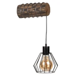 Various Wandlamp Dark Pine Wood - Envostar - Koop Online