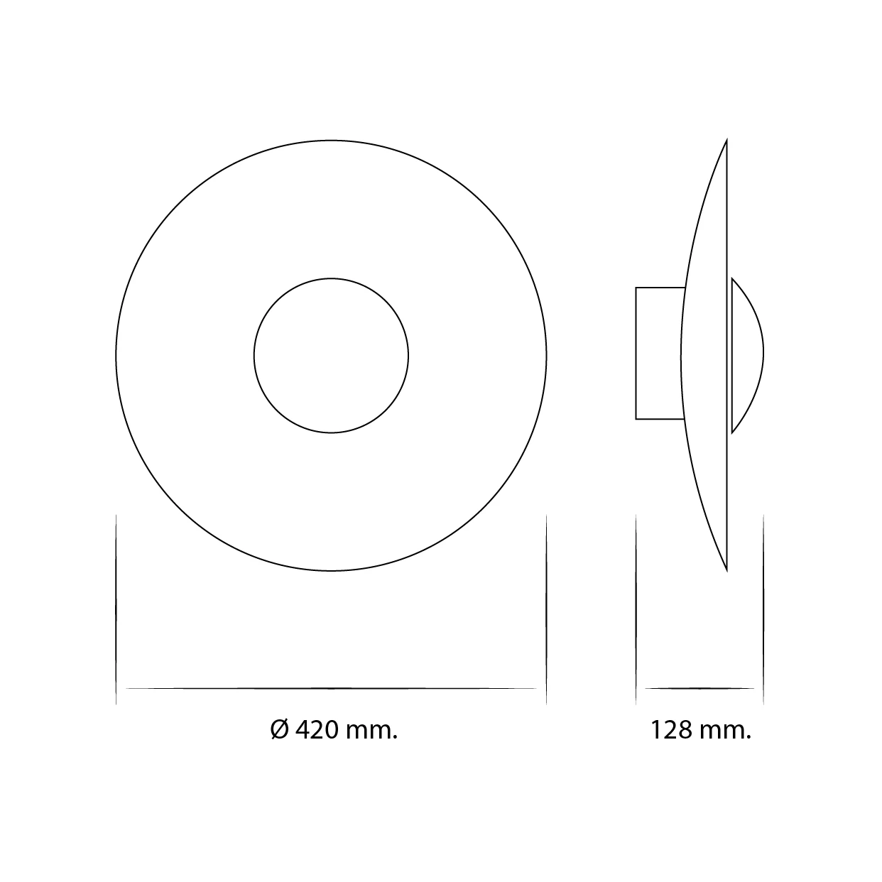 Ginger 42 C Wandlamp Wenge-Wenge - Marset - Koop Online - Afbeelding 3
