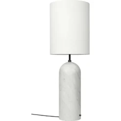Gravity XL High Vloerlamp White Marble/White - GUBI - Koop Online