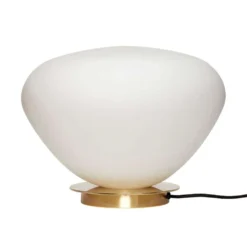 Bean Taffellamp White/Brass - Hübsch - Koop Online