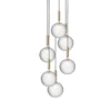 Miira 6 Large Kroonluchter Brass/Optic Clear - Nuura - Koop Online