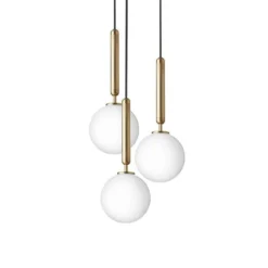 Miira 3 Kroonluchter Brass/Opal White - Nuura - Koop Online