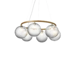 Miira 6 Circular Kroonluchter Brass/Optic - Nuura - Koop Online