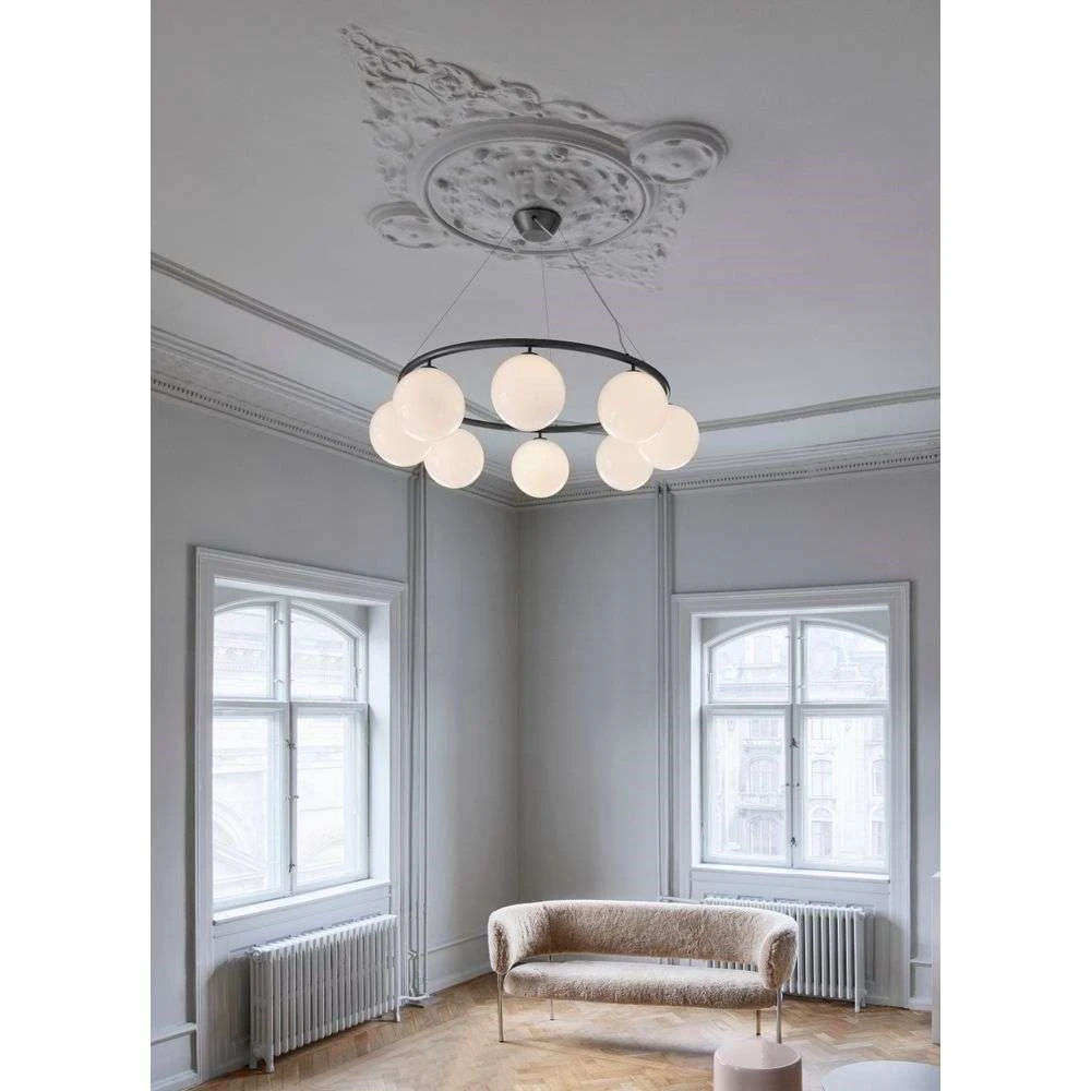 Miira 8 Circular Kroonluchter Rock Grey/Opal White - Nuura - Koop Online - Afbeelding 3