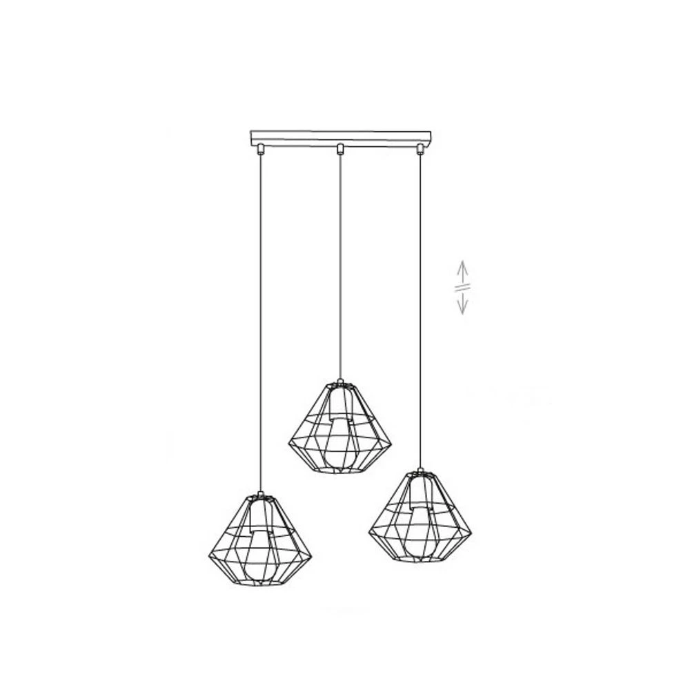 Saphir 3 Hanglamp Black - Envostar - Koop Online - Afbeelding 2