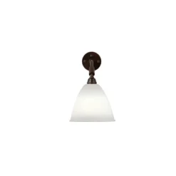 Bl7 Wandlamp Ø16 Zwart Geelkoper/Porselein - GUBI - Koop Online