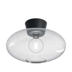 Bullo Plafondlamp XL Ø38 Matt Black/Clear - Belid - Koop Online