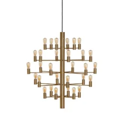 Manola 30 Kroonluchter Satin Brass - Herstal - Koop Online