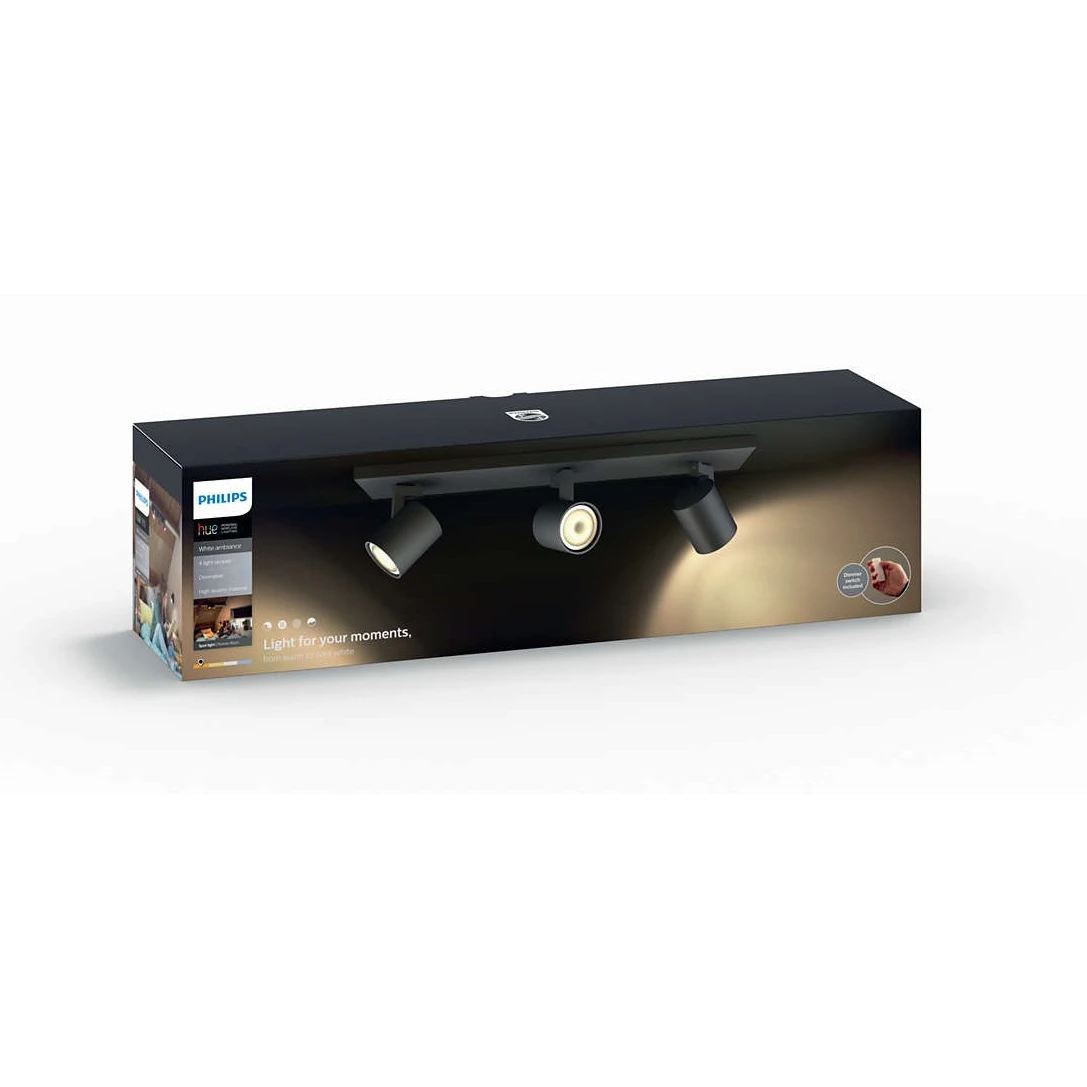 Runner Bar/Tube 3x5,5 White Amb. Black - Philips Hue - Koop Online - Afbeelding 3