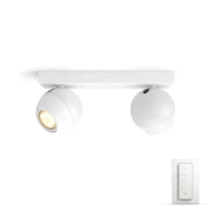 Buckram Plafondlamp 2xBar/Tube White Amb. White - Philips Hue - Koop Online