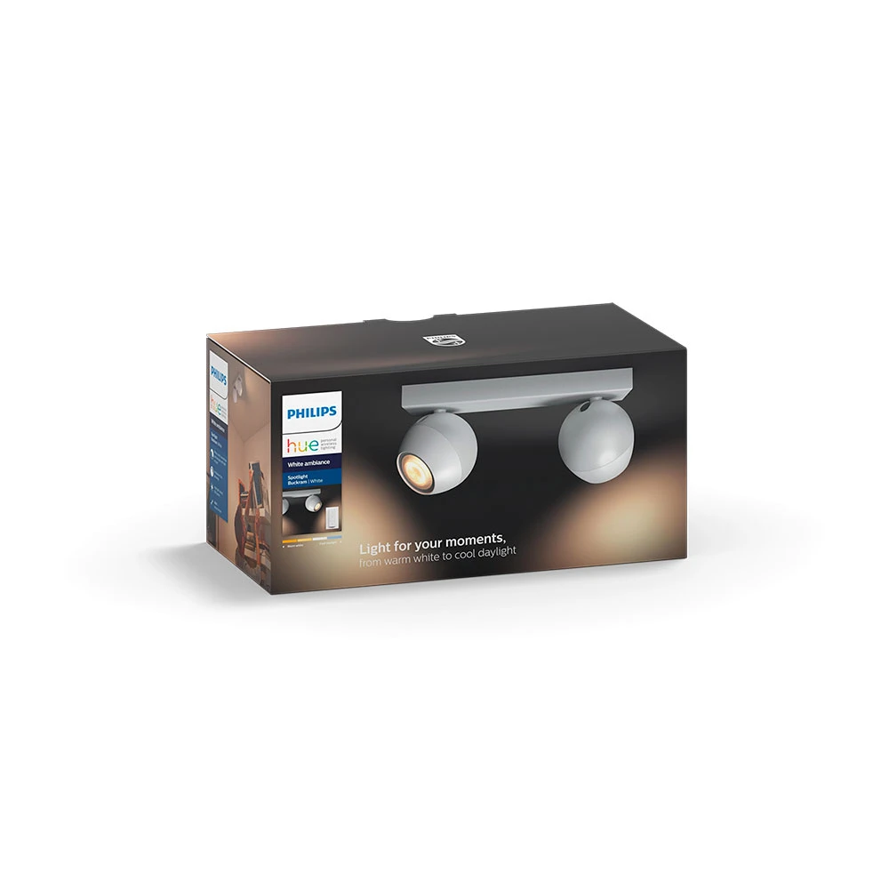 Buckram Plafondlamp 2xBar/Tube White Amb. White - Philips Hue - Koop Online - Afbeelding 3
