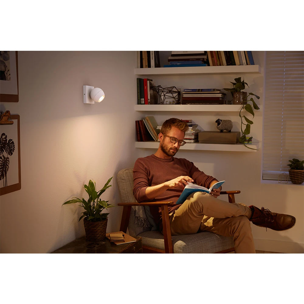 Buckram Plafondlamp Single Spot White Amb. White - Philips Hue - Koop Online - Afbeelding 2