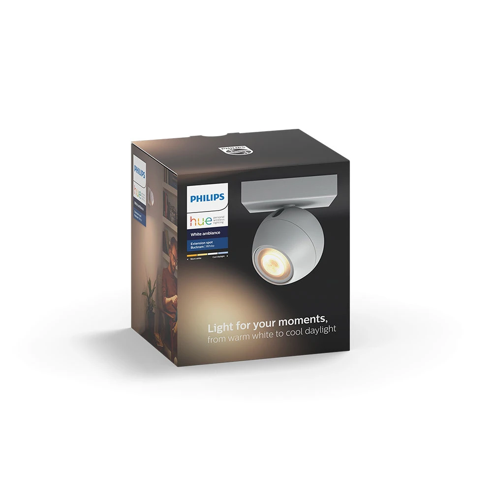 Buckram Plafondlamp Single Spot White Amb. White - Philips Hue - Koop Online - Afbeelding 3