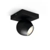 Buckram Plafondlamp Single Spot White Amb. Black - Philips Hue - Koop Online