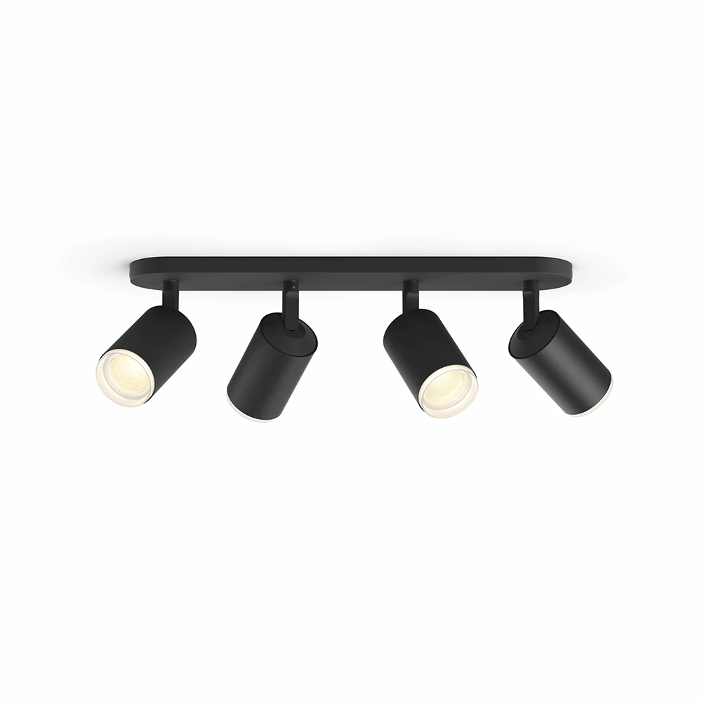 Fugato Spot Black 4 Pcs. Bluetooth White/Color Amb. - Philips Hue - Koop Online - Afbeelding 3