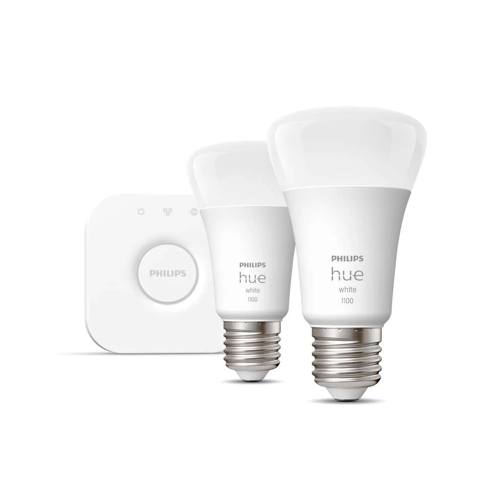 Philips Hue White Starter Kit Bluetooth 2xE27 & Hue Bridge - Philips Hue - Koop Online