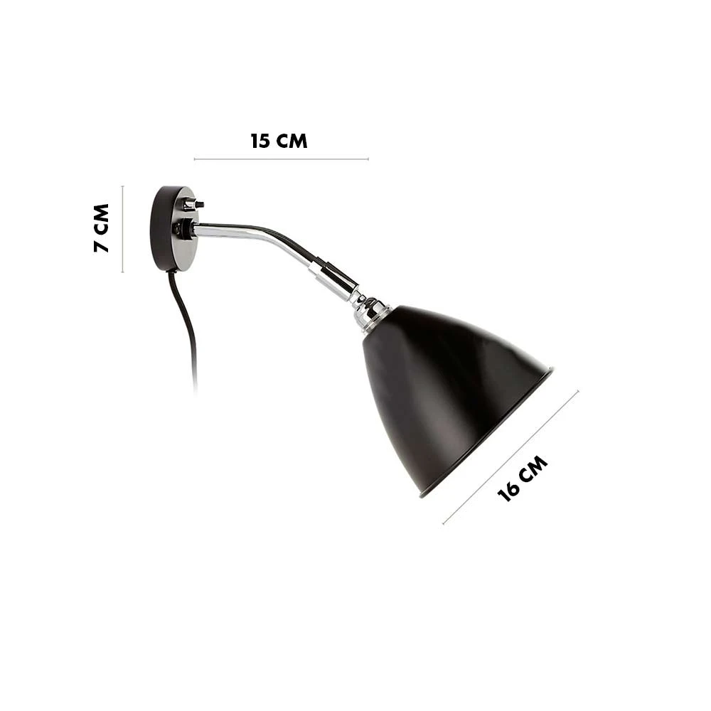 Bl7 Wandlamp Ø16 Zwart Geelkoper/Zwart Geelkoper - GUBI - Koop Online - Afbeelding 2