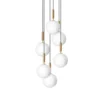 Miira 6 Large Kroonluchter Brass/Opal White - Nuura - Koop Online
